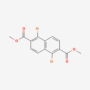1,5-Dibromo-2,6-naphthalenedicarboxylic acid dimethyl ester structure, CAS 59950-04-8