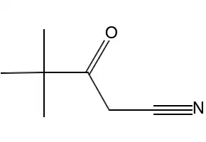 Pivaloylacetonitrile structure, CAS 59997-51-2