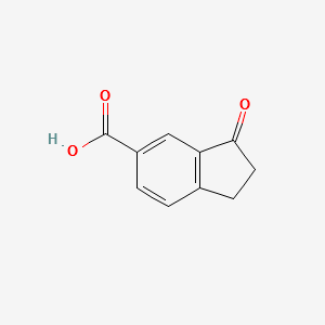 1-Indanone-6-carboxylic acid structure, CAS 60031-08-5