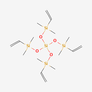 Tetrakis(vinyldimethylsiloxy)silane structure, CAS 60111-54-8