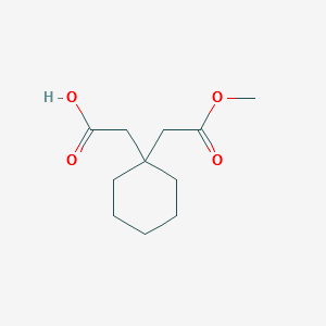 1,1-Cyclohexanediacetic acid mono methyl ester structure, CAS 60142-94-1