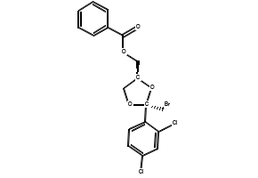 2-(Bromomethyl)-2-(2,4-dichlorophenyl)-4-propyl-1,3-dioxolane structure, CAS 60207-89-8