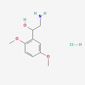 alpha-(Aminomethyl)-2,5-dimethoxybenzyl alcohol hydrochloride structure, CAS 60407-53-6