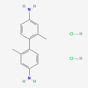 2,2'-Dimethyl-1,1'-biphenyl-4,4'-diamine dihydrochloride structure, CAS 60410-99-3