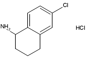 6-Chloro-1,2,3,4-tetrahydronaphthalen-2-amine structure, CAS 60480-00-4