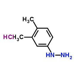 3,4-Dimethylphenylhydrazine hydrochloride structure, CAS 60481-51-8