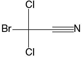 Bromodichloroacetonitrile structure, CAS 60523-73-1