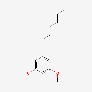 1-(1,1-Dimethylheptyl)-3,5-dimethoxybenzene structure, CAS 60526-81-0