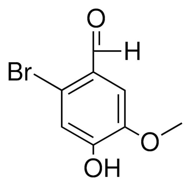6-Bromovanillin structure, CAS 60632-40-8