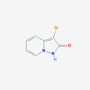 3-Bromopyrazolo[1,5-a]pyridin-2(1H)-one structure, CAS 60637-30-1
