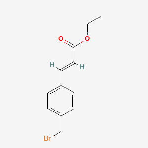 Ethyl 4-bromomethylcinnamate structure, CAS 60682-98-6