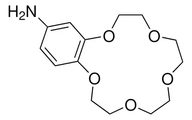 4'-Aminobenzo-15-crown-5-ether structure, CAS 60835-71-4