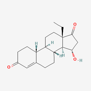 15a-Hydroxy-13-ethylgon-4-ene-3,17-dione structure, CAS 60919-46-2