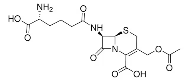 (6R-trans)-7-Amino-8-oxo-3-(((1-(sulphomethyl)-1H-tetrazol-5-yl)thio)methyl)-5-thia-1-azabicyclo[4.2.0]oct-2-ene-2-carboxylic acid structure, CAS 61270-71-1