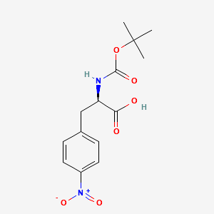 Boc-4-nitro-D-phenylalanine structure, CAS 61280-75-9