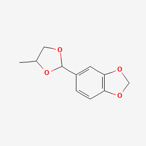 Piperonal propyleneglycol acetal structure, CAS 61683-99-6