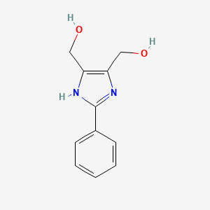 4,5-Dihydroxymethyl-2-phenylimidazole structure, CAS 61698-32-6