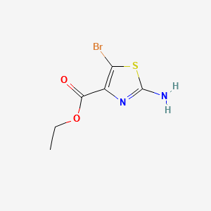 Ethyl 2-amino-5-bromothiazole-4-carboxylate structure, CAS 61830-21-5