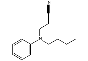 3-(Butylphenylamino)propiononitrile structure, CAS 61852-40-2