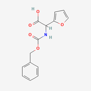 Cbz-2-amino-2-furanacetic acid structure, CAS 61886-78-0