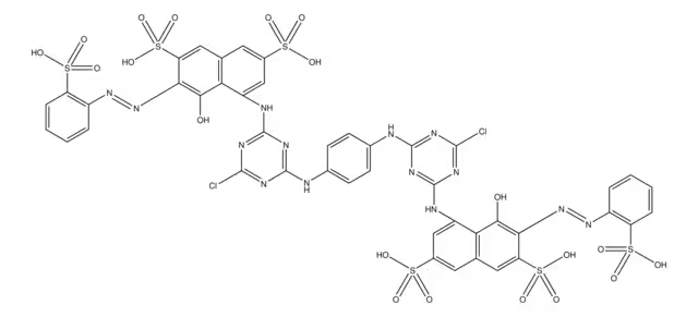 Reactive Red 120 structure, CAS 61951-82-4
