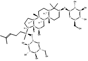 Ginsenoside F2 structure, CAS 62025-49-4