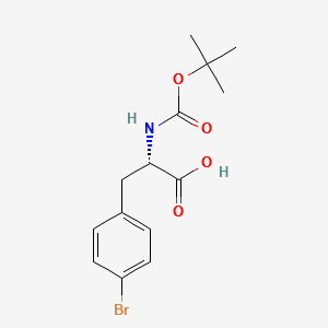 (S)-N-Boc-4-Bromophenylalanine structure, CAS 62129-39-9