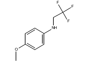 (4-Methoxyphenyl)(2,2,2-trifluoroethyl)amine structure, CAS 62158-95-6