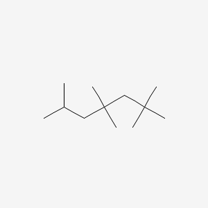 2,2,4,4,6-Pentamethylheptane structure, CAS 62199-62-6