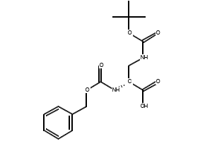 N-Cbz-N'-Boc-D-2,3-diaminopropionic acid structure, CAS 62234-36-0