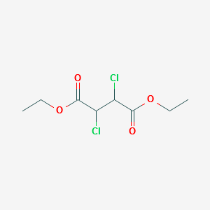 Diethyl 2,3-dichlorobutanedioate structure, CAS 62243-26-9