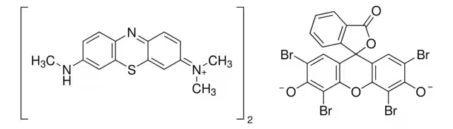 Azure B eosinate structure, CAS 62298-42-4
