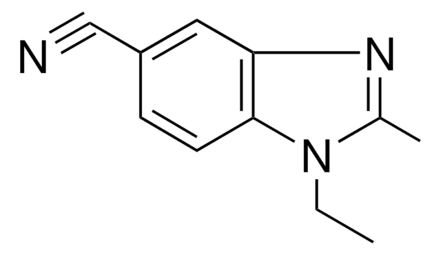 1-Ethyl-2-methyl-5-cyanobenzimidazole structure, CAS 62306-08-5