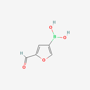 5-Formylfuran-3-boronic acid structure, CAS 62306-80-3