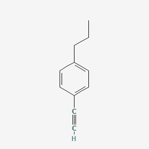 1-Eth-1-ynyl-4-propylbenzene structure, CAS 62452-73-7