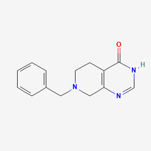 7-Benzyl-5,6,7,8-tetrahydro-3H-pyrido[3,4-d]pyrimidin-4-one structure, CAS 62458-96-2
