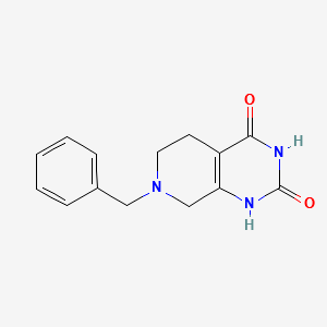 7-Benzyl-5,6,7,8-tetrahydropyrido[3,4-d]pyrimidine-2,4(1H,3H)-dione structure, CAS 62459-02-3