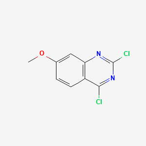 2,4-Dichloro-7-methoxyquinazoline structure, CAS 62484-31-5