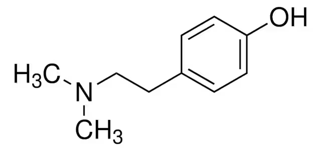 Hordenine structure, CAS 62493-39-4