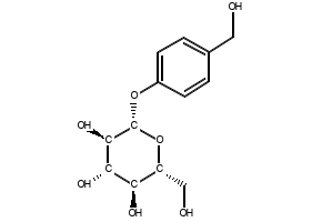 Gastrodin structure, CAS 62499-27-8