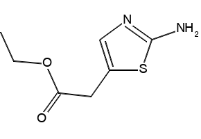 Ethyl 2-(2-aminothiazol-5-yl)acetate structure, CAS 62557-32-8