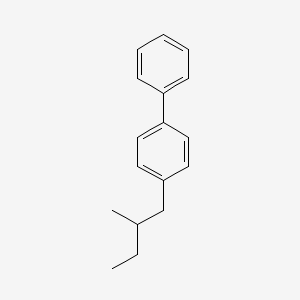 4-[(2S)-2-Methylbutyl]-1,1'-biphenyl structure, CAS 62614-28-2