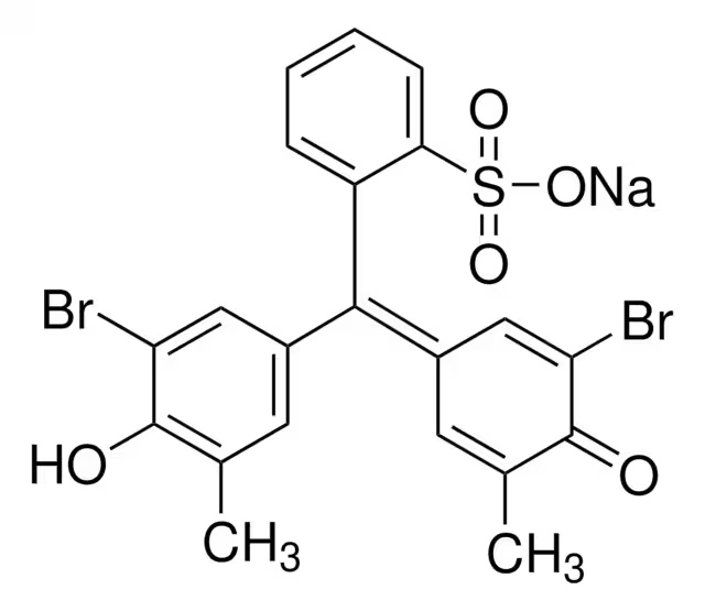 Bromocresol Purple sodium salt structure, CAS 62625-30-3