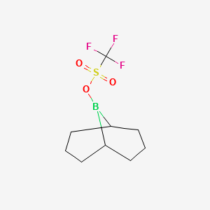 9-Borabicyclo[3.3.1]nonyl trifluoromethanesulfonate structure, CAS 62731-43-5