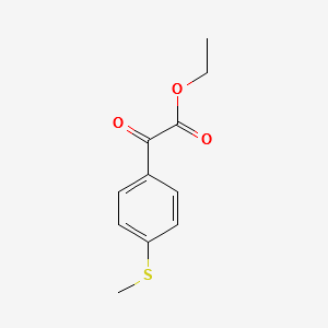 Ethyl 4-(methylthio)benzoylformate structure, CAS 62936-31-6