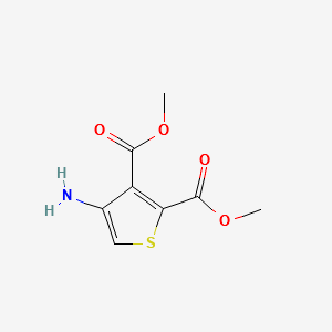 Dimethyl 4-aminothiophene-2,3-dicarboxylate structure, CAS 62947-31-3