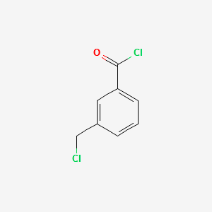 3-(Chloromethyl)benzoyl chloride structure, CAS 63024-77-1