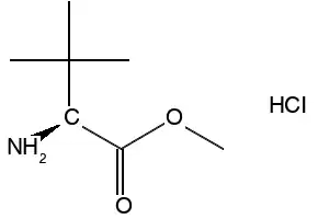 L-tert-Leucine methyl ester hydrochloride structure, CAS 63038-27-7