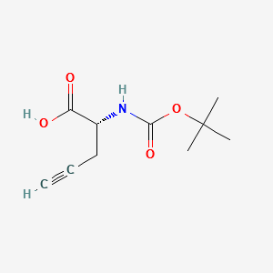(R)-N-Boc-Propargylglycine structure, CAS 63039-46-3