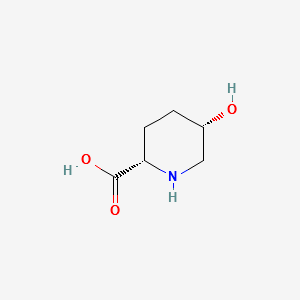(2S,5S)-5-Hydroxy-2-piperidinecarboxylic acid structure, CAS 63088-78-8